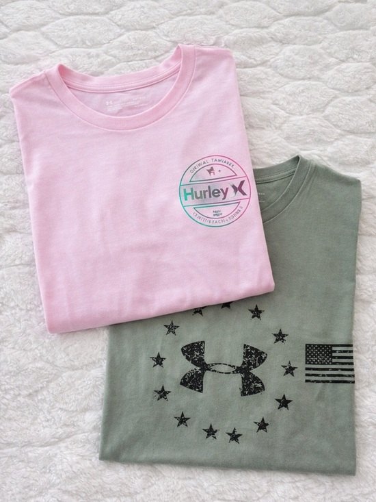 Under Armour Other - Men’s T-Shirt Bundle Large Under Armour Hurley Graphic Tees Lot 2